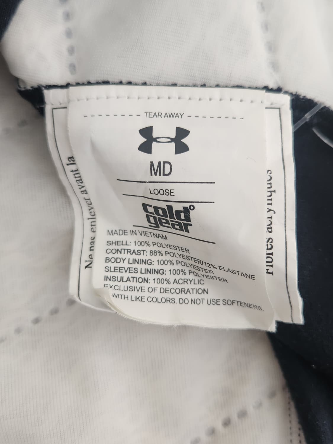 언더아머 콜드 기어 리액터 하이브리드 반집업 긴팔티 남성 95사이즈 상품이미지5