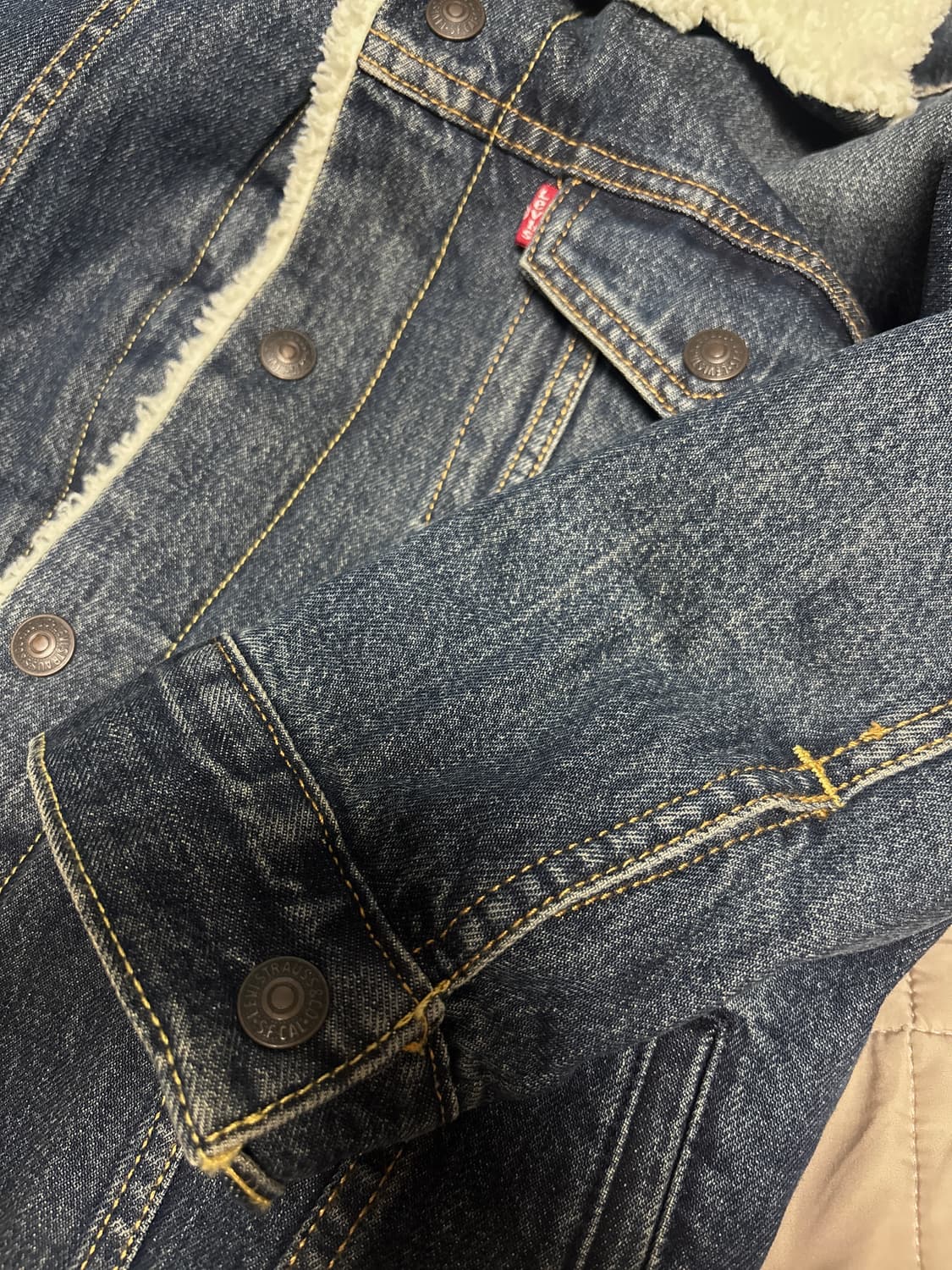 리바이스 양털 청자켓 빈티지자켓 상품이미지3