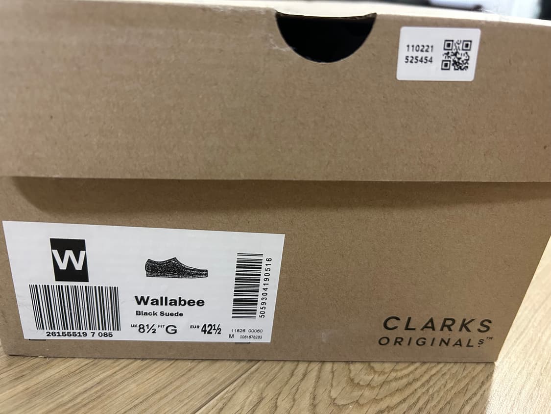 클락스 왈라비 블랙 스웨이드 280 상품이미지6