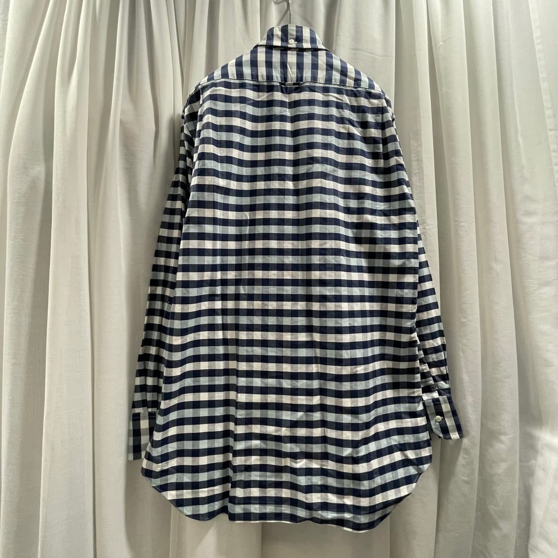 톰브라운/ 화이트 테이핑 옥스포드 체크 셔츠/ 4 상품이미지2