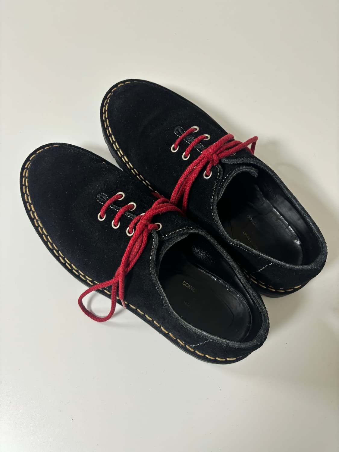 꼼데가르송옴므 스웨이드 스티치 슈즈 상품이미지5