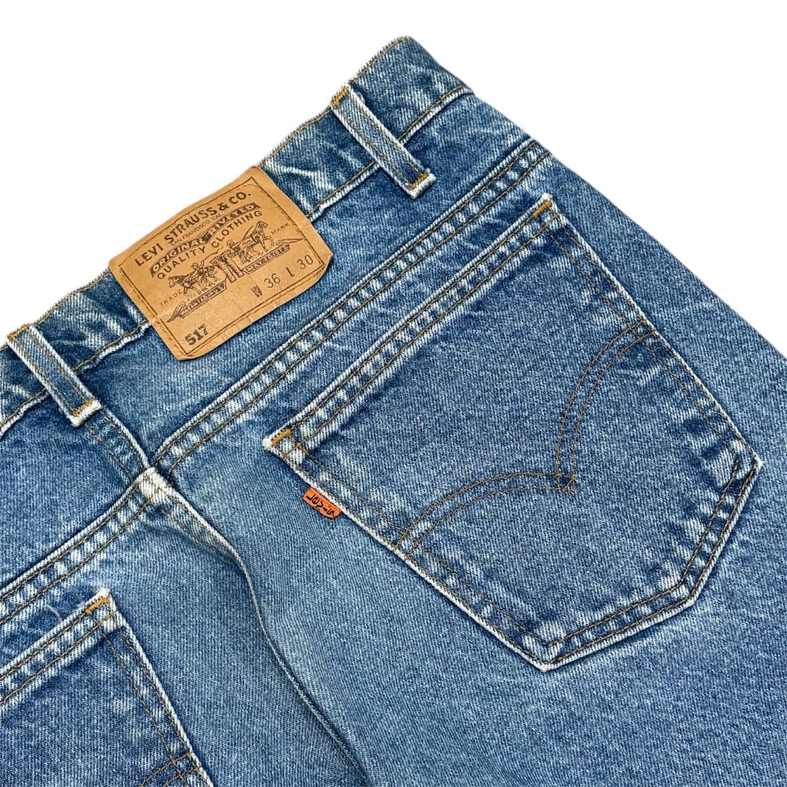 90s 리바이스 517 오렌지탭 데님 USA 상품이미지5