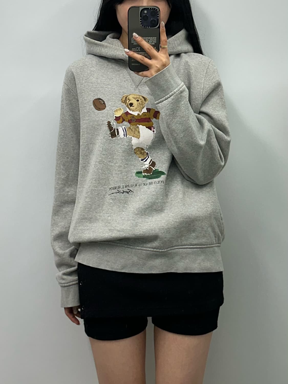 폴로 랄프로렌 베어 신형 그레이 후드티 상품이미지1