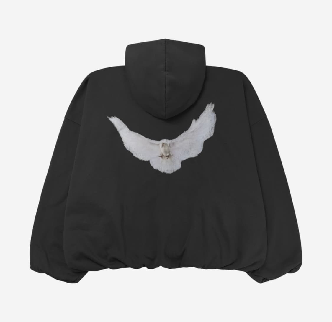 XXL 이지 갭 발렌시아가 도브 후드 블랙 상품이미지1