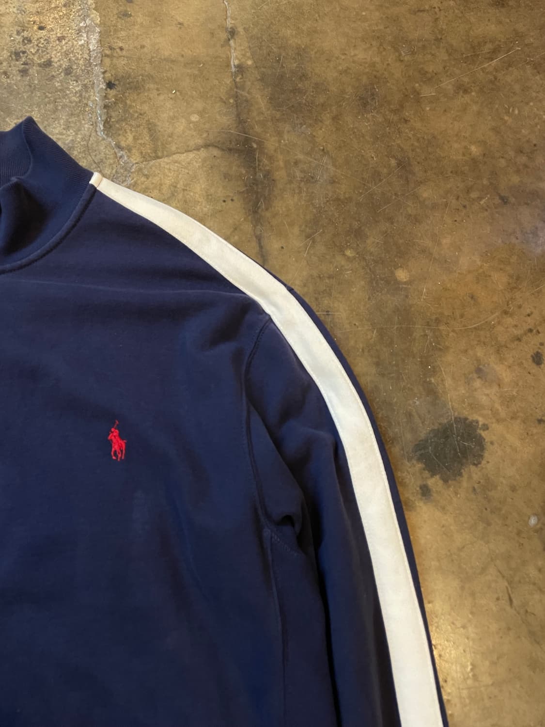 폴로 랄프로렌 인터락 풀집업 트랙 자켓 다크네이비  상품이미지3