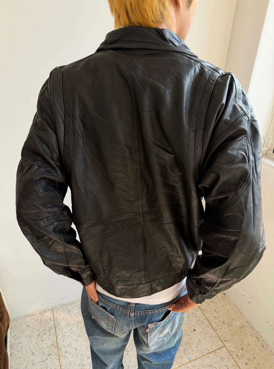 리얼레더 양가죽 블루종 자켓 상품이미지5
