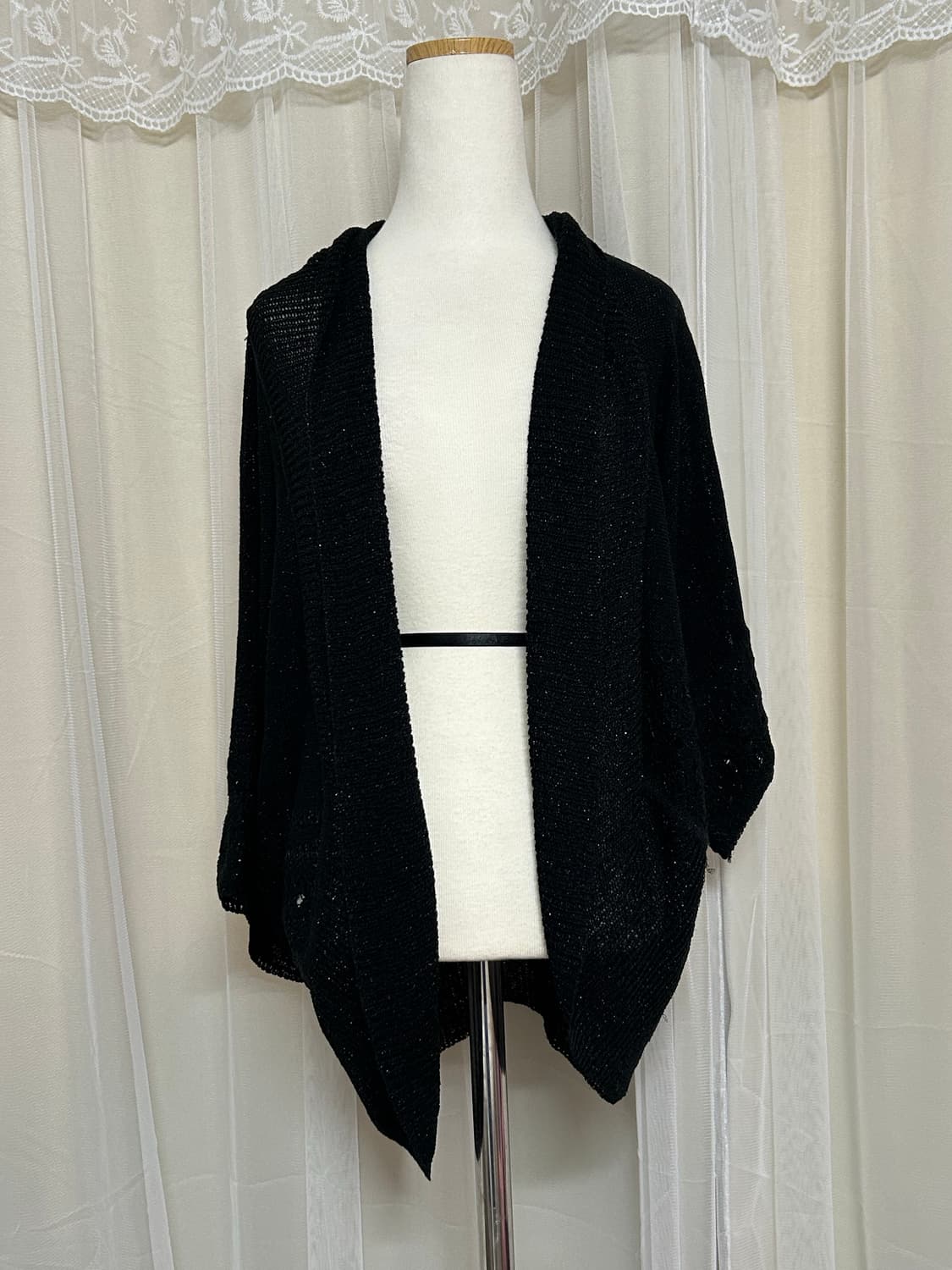 Theoria 펀칭 글리터 가디건 상품이미지1