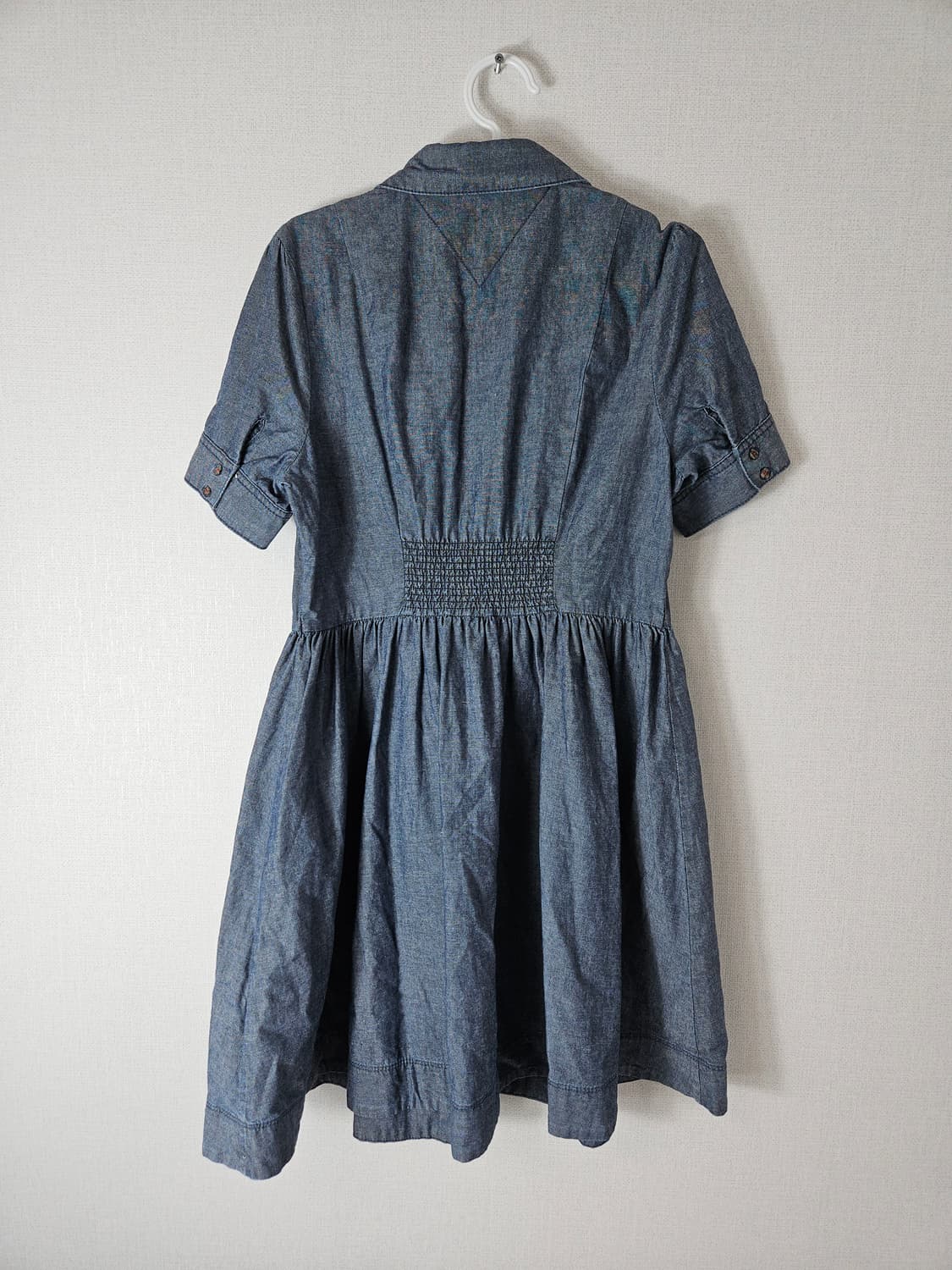 타미힐피거 데님 카라 반팔 미니원피스 M 상품이미지2