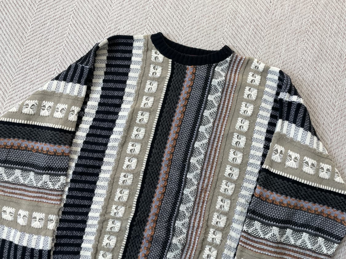 아메리칸 빈티지 usa 3D 케이블 니트 상품이미지3