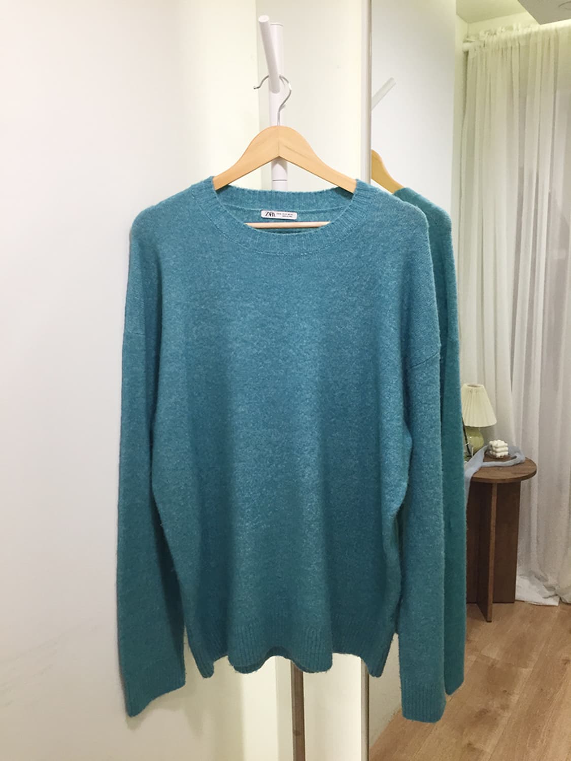 공용 자라 오버핏 라운드니트 100 상품이미지3