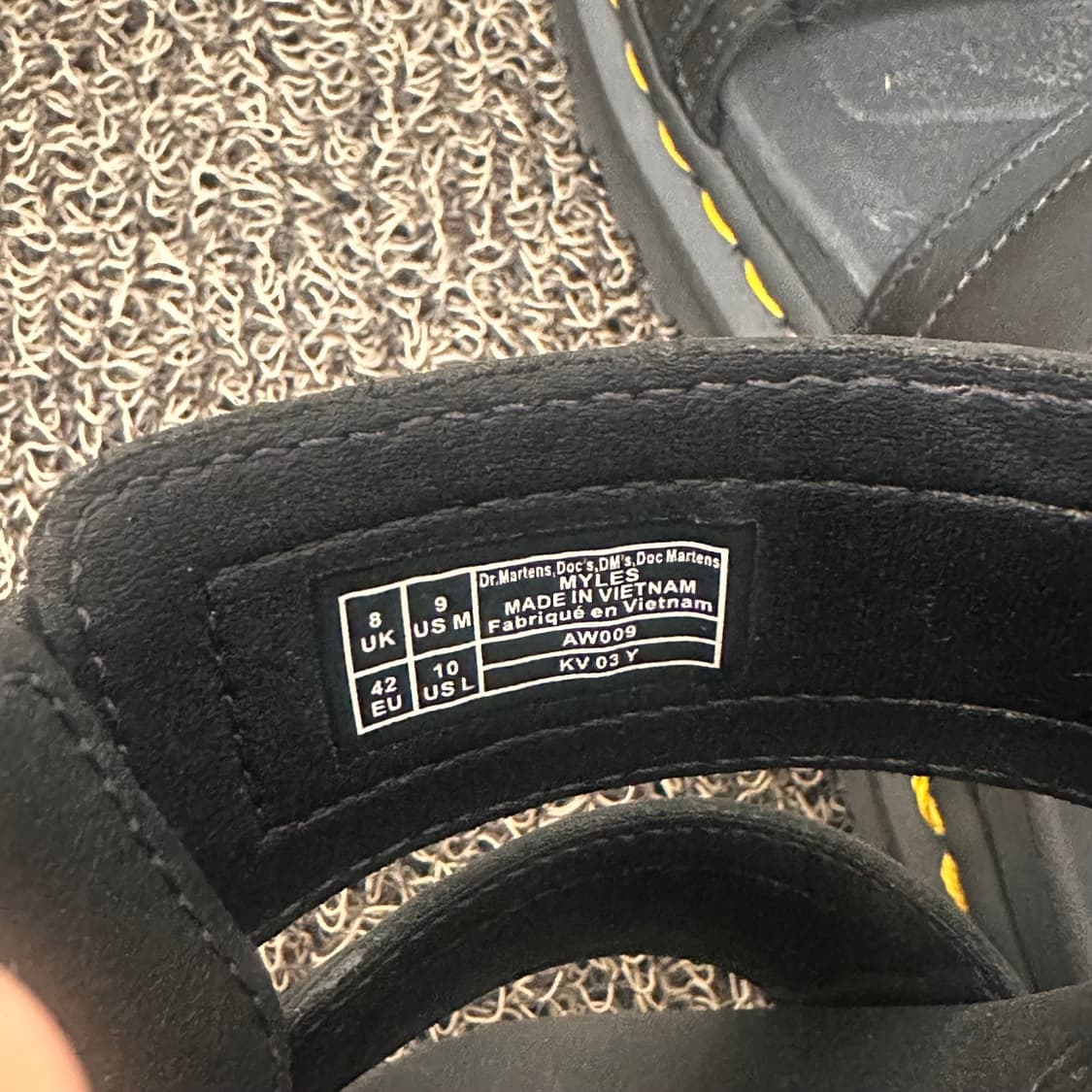 닥터마틴 마일즈 가죽 버클 샌들 블랙 270 상품이미지6