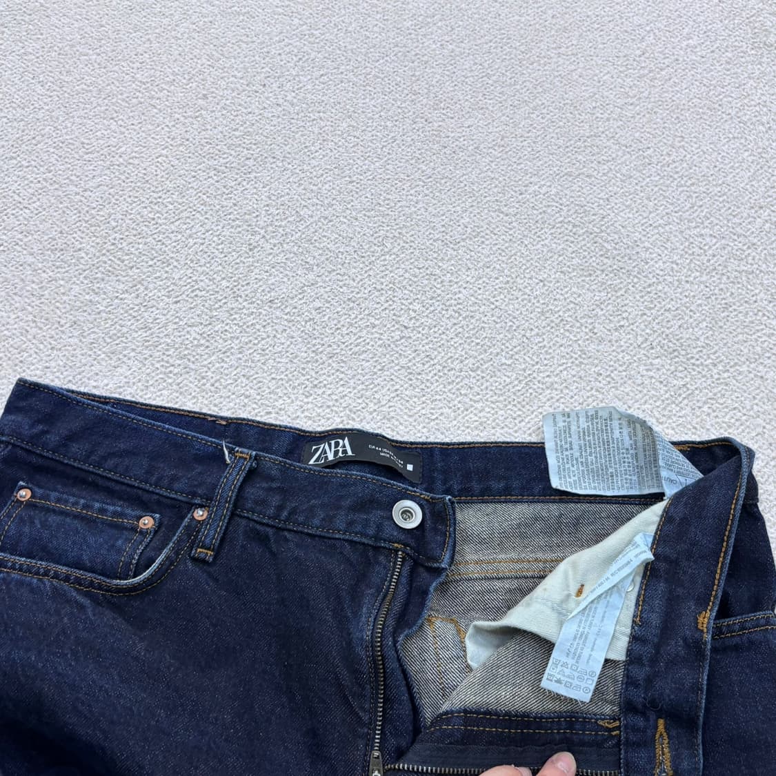 EU44 자라 다크 블루 데님 팬츠 0423E 상품이미지4