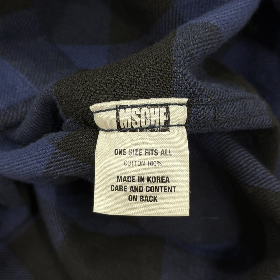 미스치프 플란넬 체크 셔츠 남방 버팔로 블루 상품이미지4