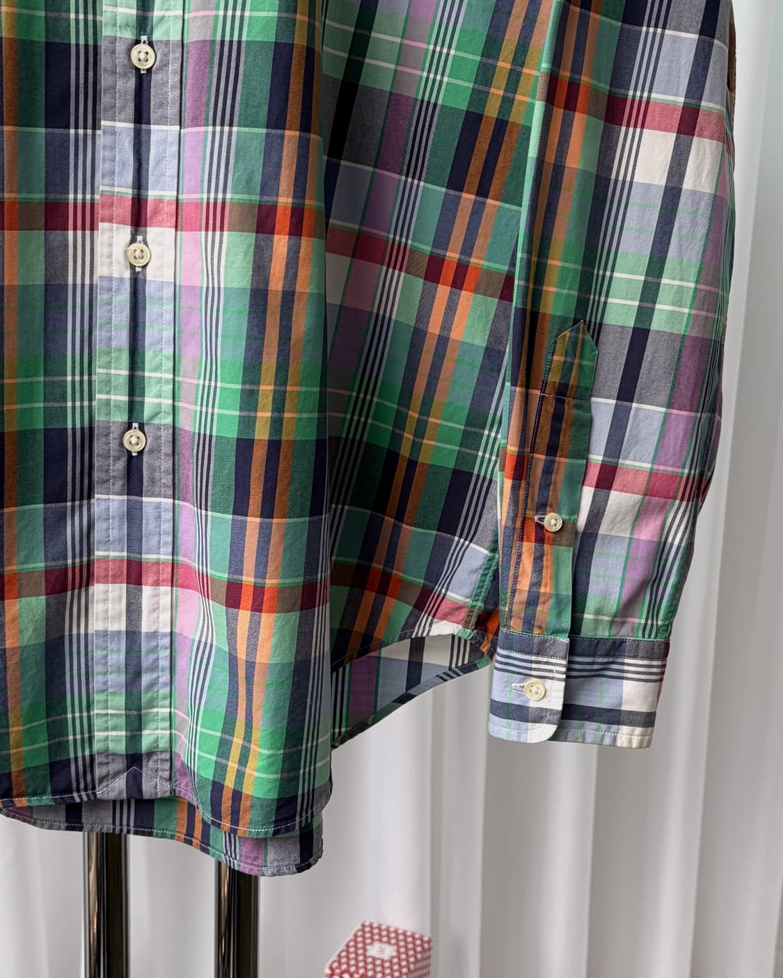 [M-L]폴로 랄프로렌 포플린 클래식핏 체크 셔츠 상품이미지6