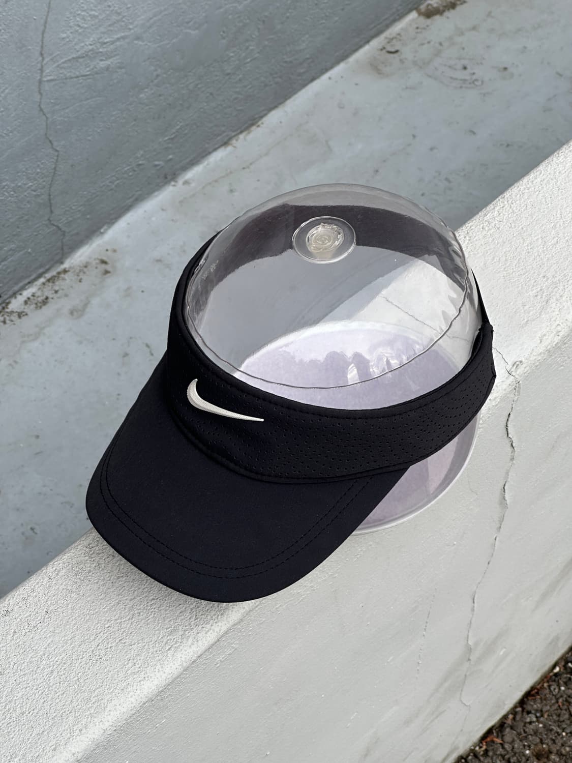 [F] 나이키 로고 블랙 썬바이저 썬캡 모자 상품이미지2