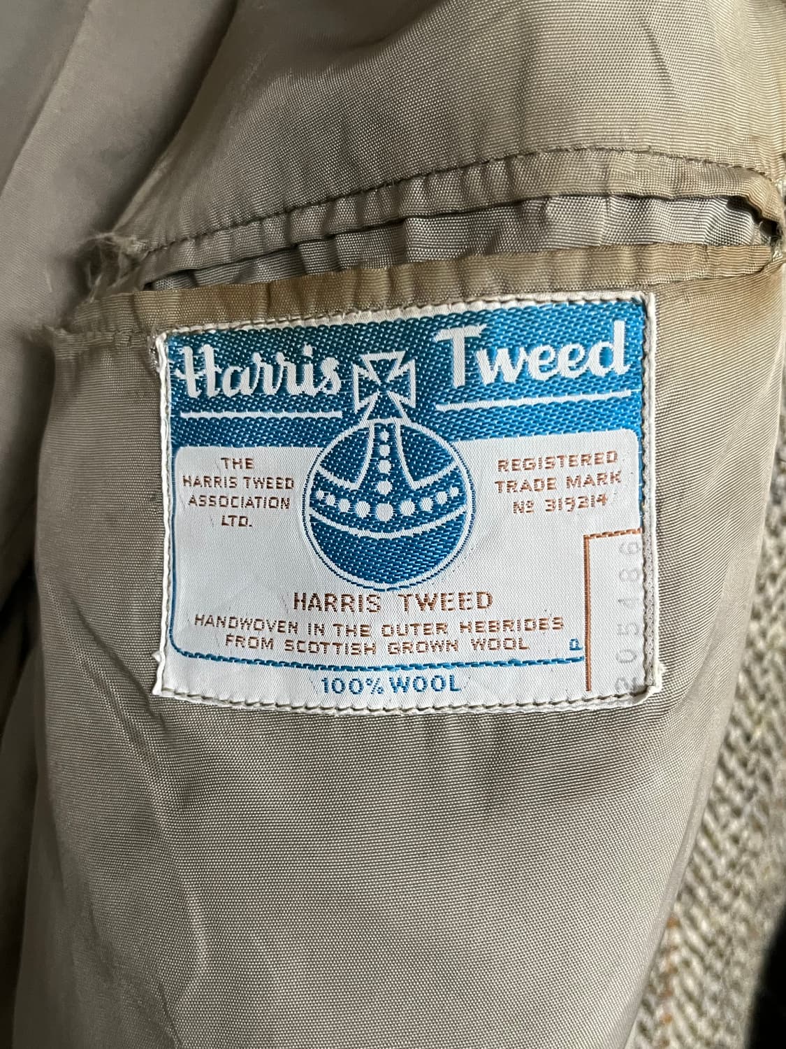 80s HARRISTWEED WOOL JACKET 상품이미지9