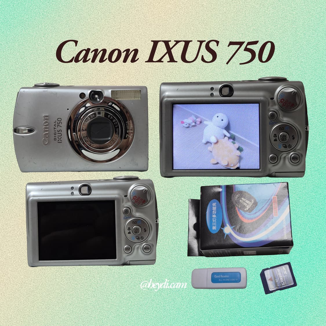 (아일릿 원희) 캐논 ixus750 IXY700 실버 상품이미지2
