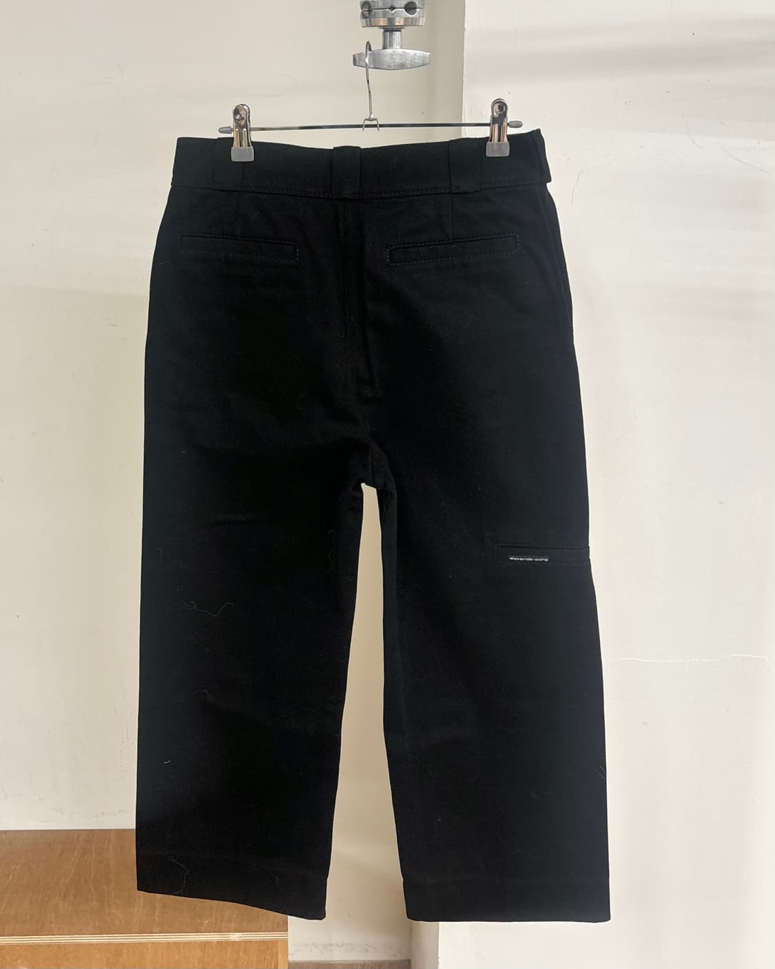 알렉산더 왕 블랙 와이드 코튼 팬츠 상품이미지4