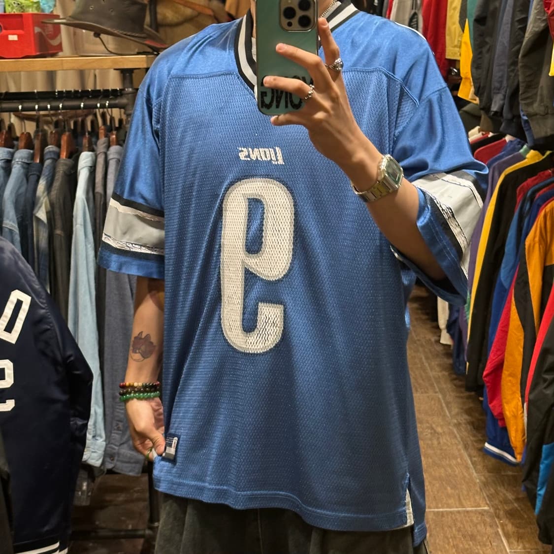 [HI] NFL 리복 반팔져지 블루 상품이미지3