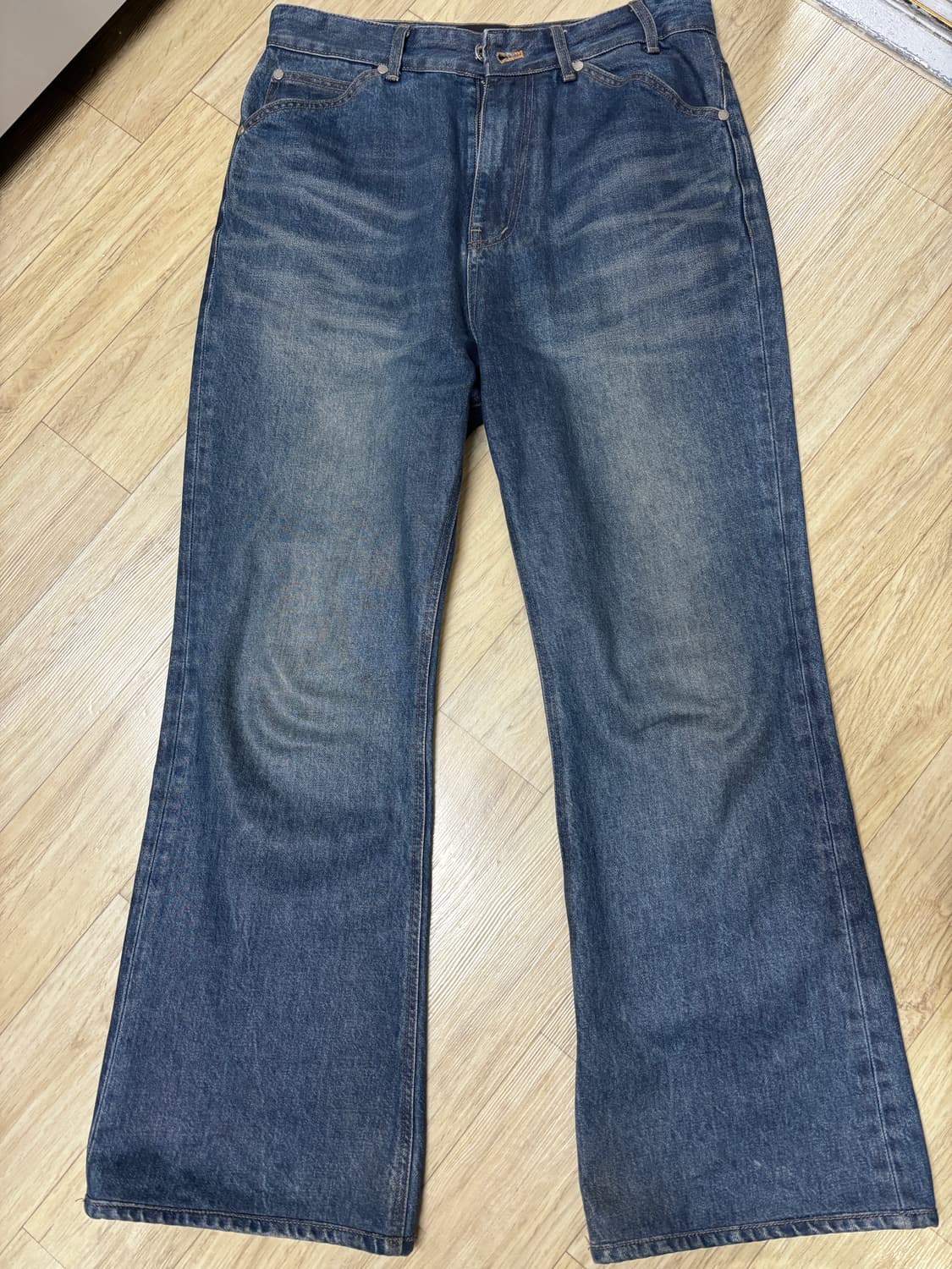 stu 코팅 플레어 데님팬츠 상품이미지7