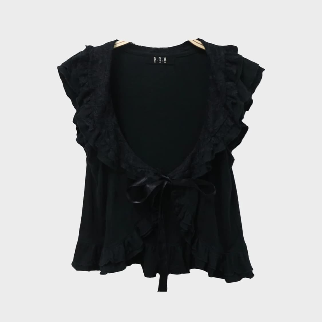 BLACK PEACE NOW 프릴 레이스 가디건 65938 상품이미지1