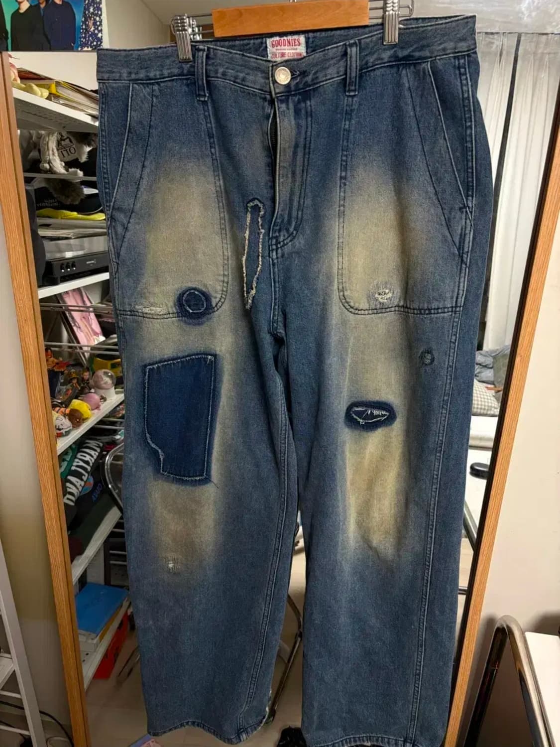 굿니스 40s us navy denim trousers 상품이미지1