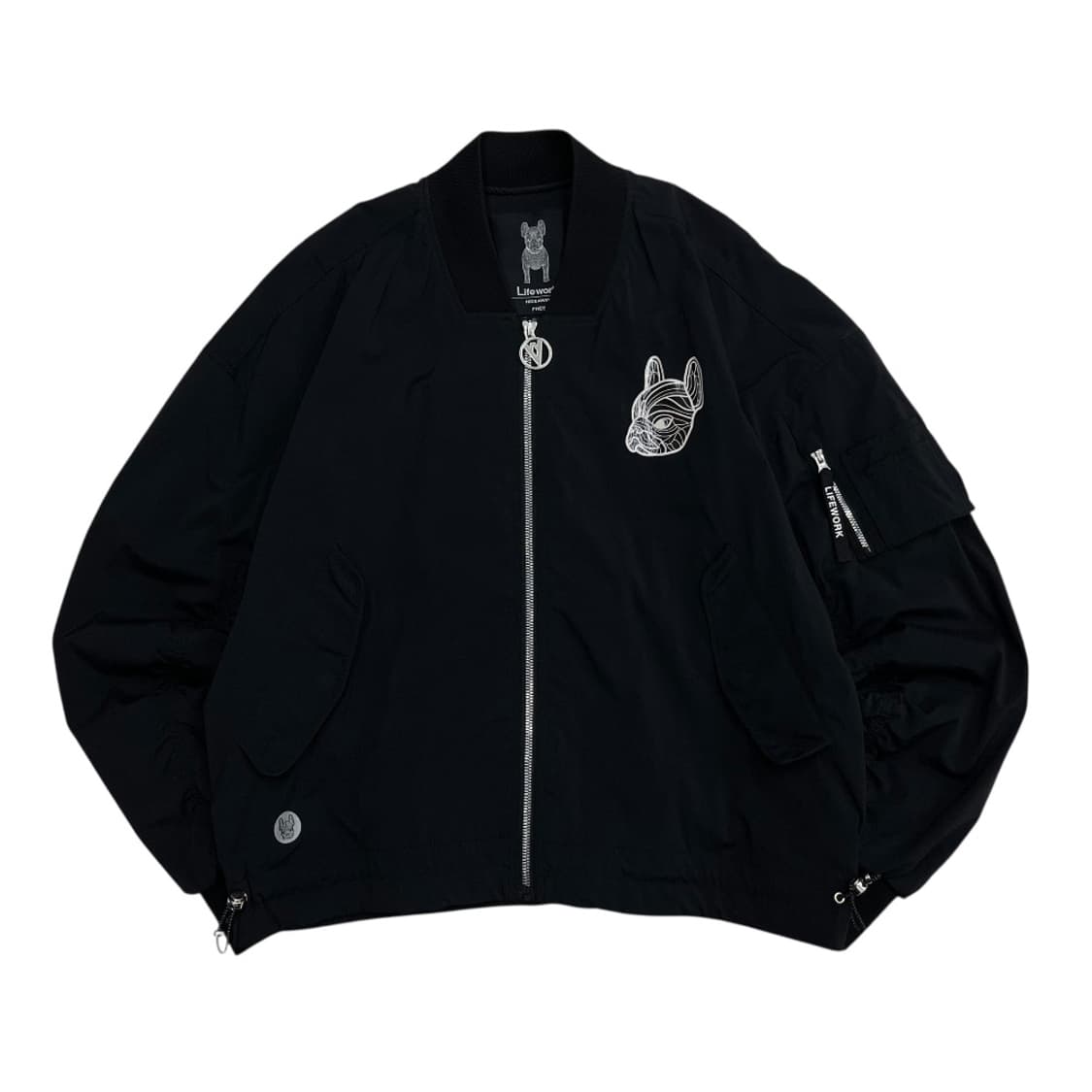 라이프워크 로고 블랙 자켓 상품이미지2
