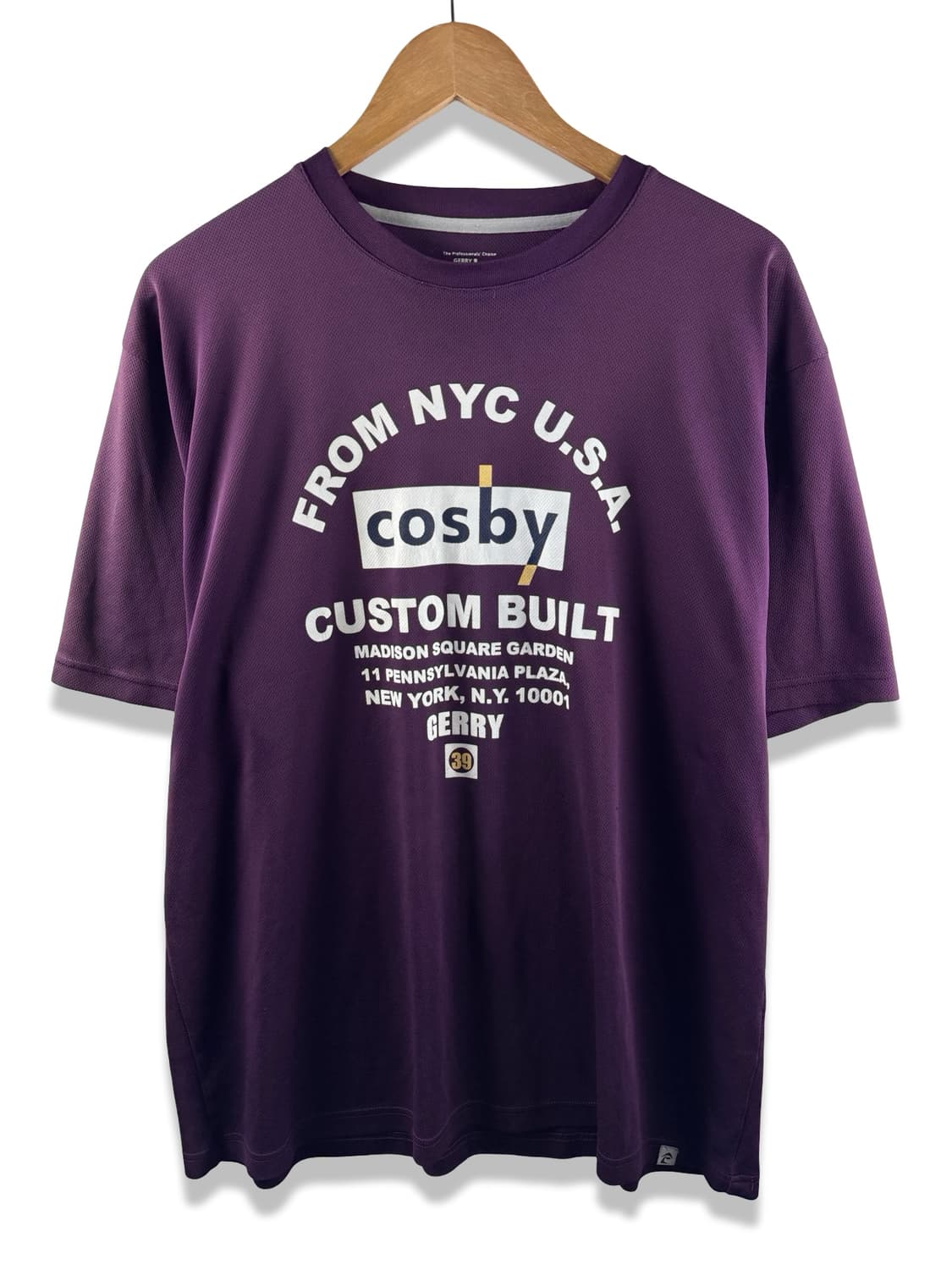 게리코스비 퍼플 메쉬 프린팅 반팔티2204 상품이미지1