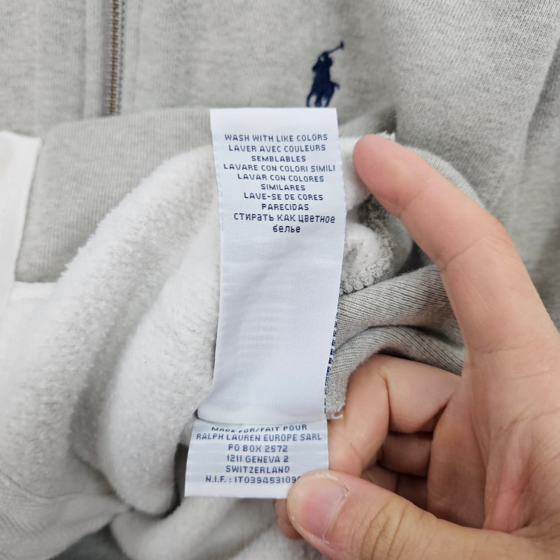 폴로 랄프 로렌 써멀 후드 집업 M 상품이미지6