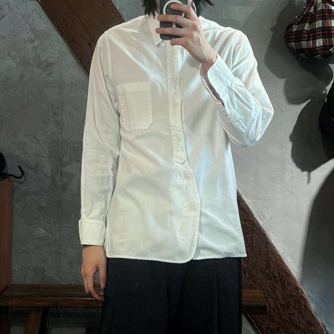 20ss 요지 야마모토 커브드 셔츠 상품이미지3