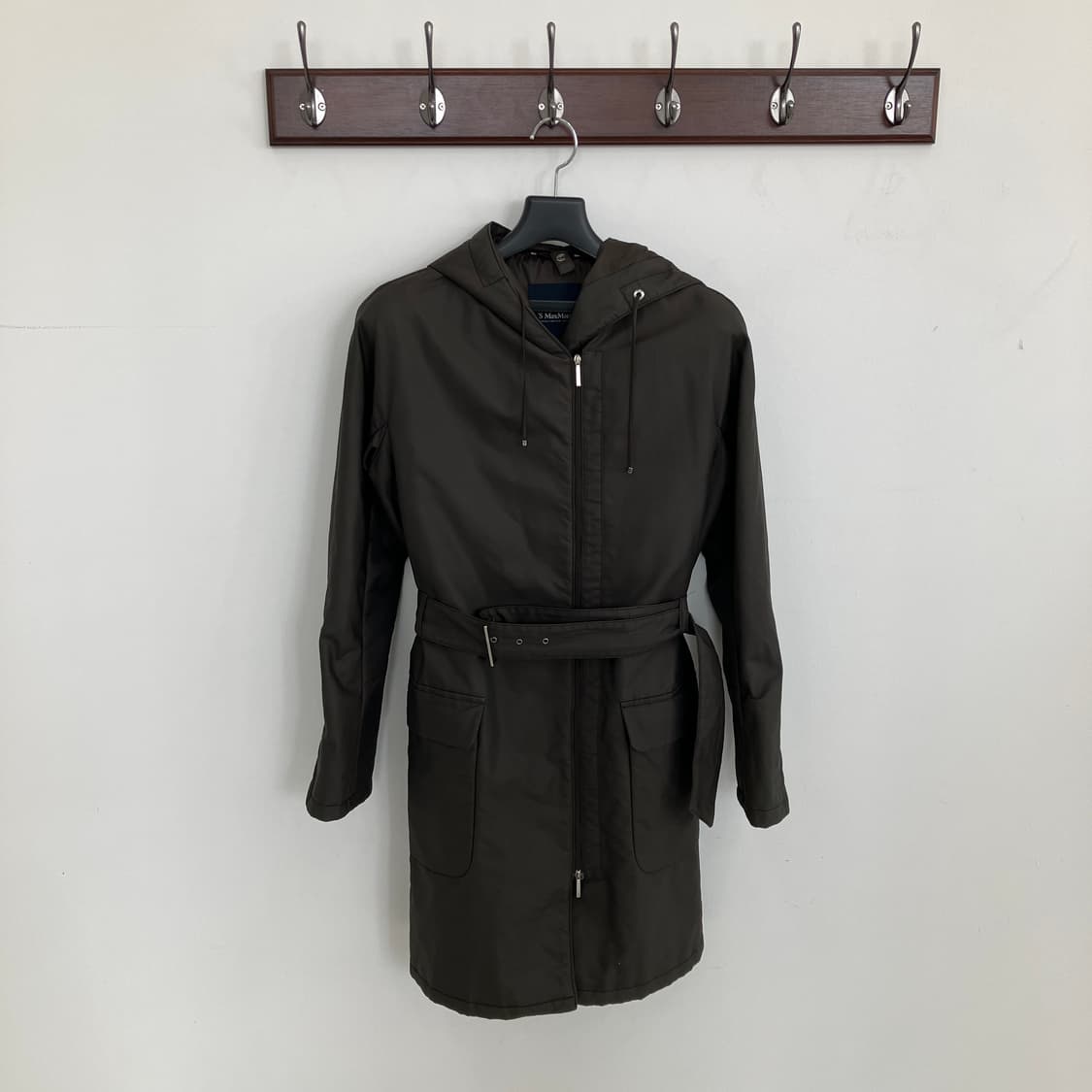 S MaxMara 막스마라 후드 벨트 코트 상품이미지1