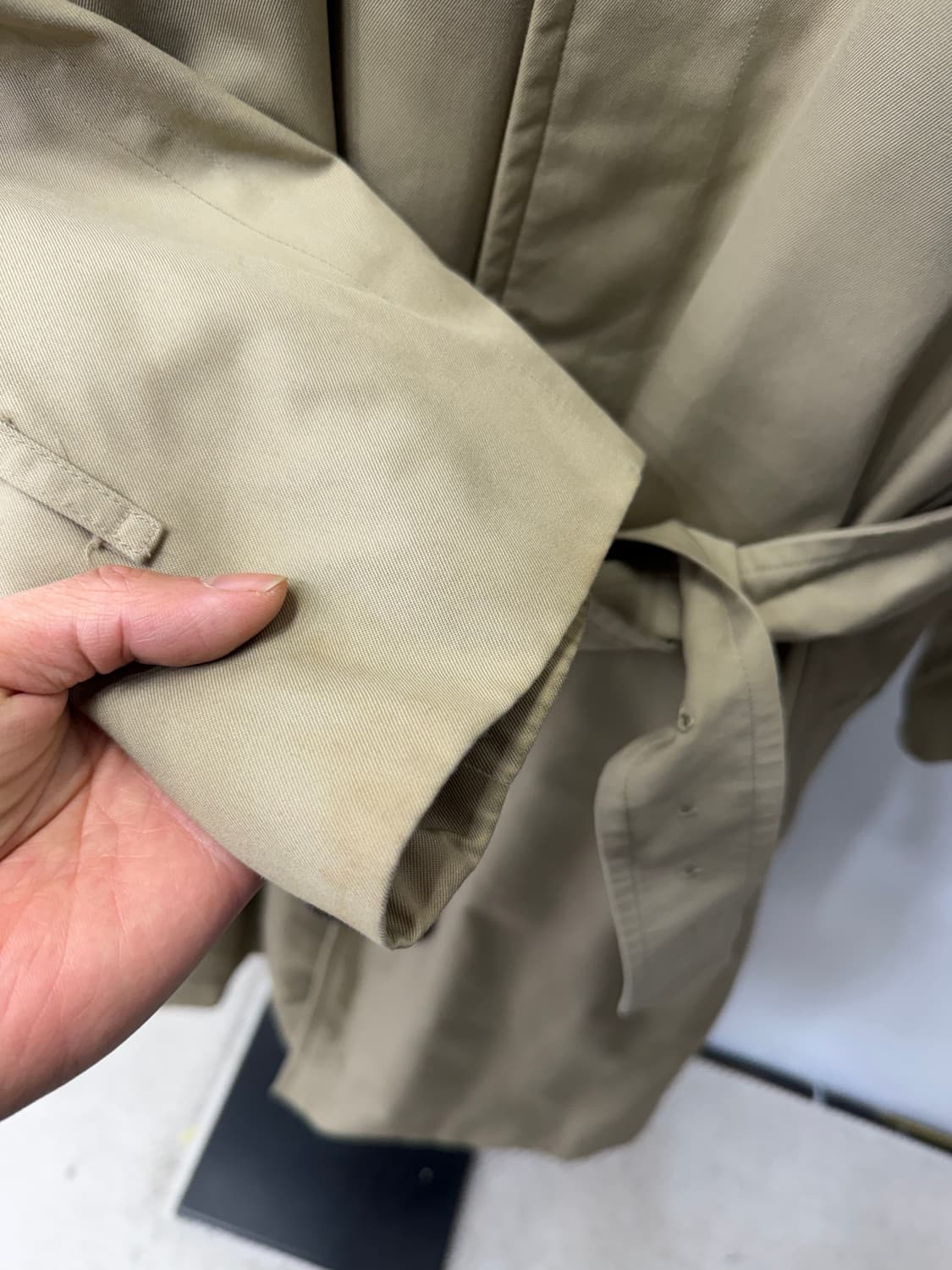 정품) 버버리 여성 루즈핏 내피안감 트렌치코트 42 상품이미지2