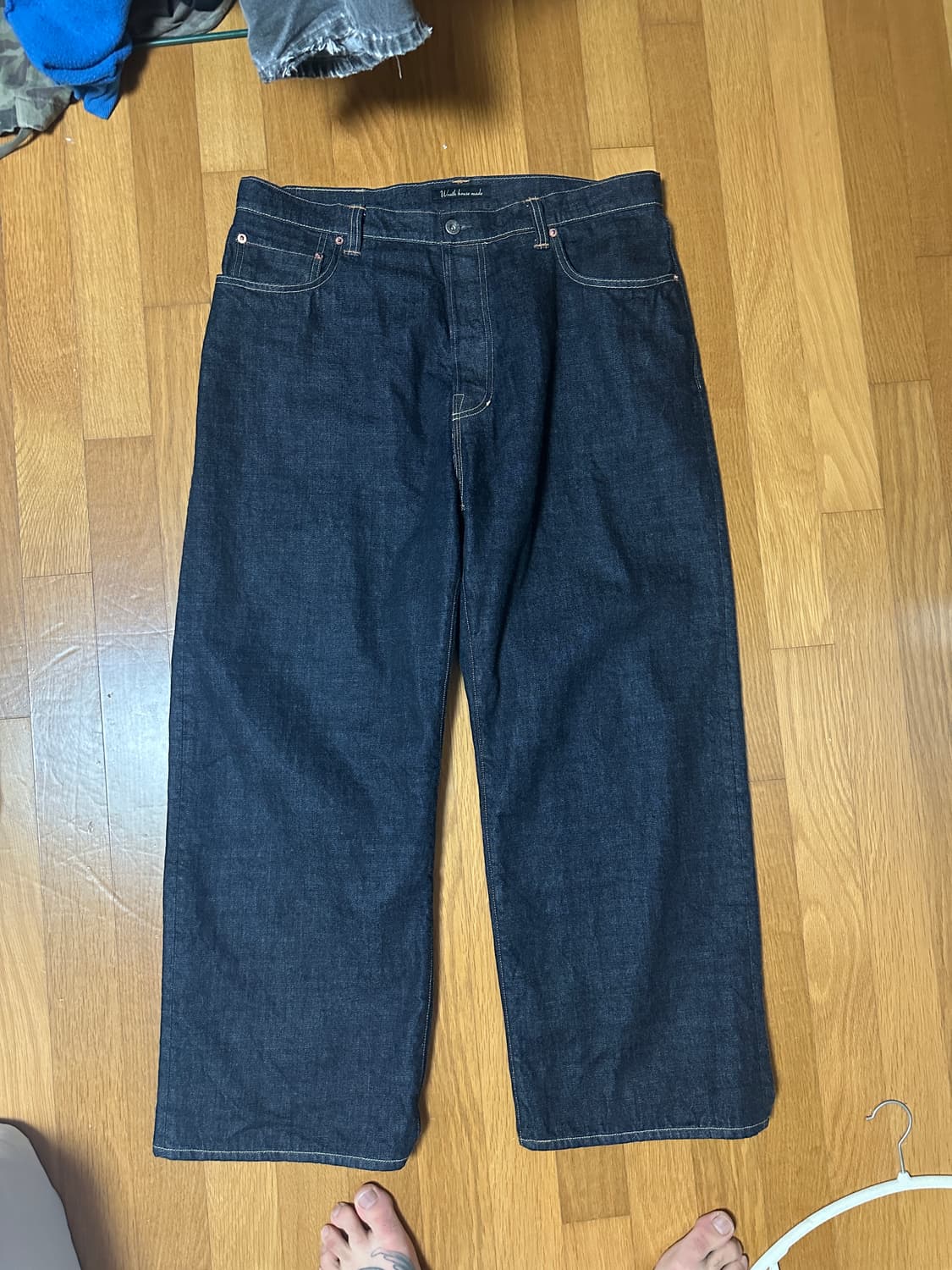 [36] Wrath 뤠쓰 Lot.009 와이드 스트레이트 인디고 데님 상품이미지3