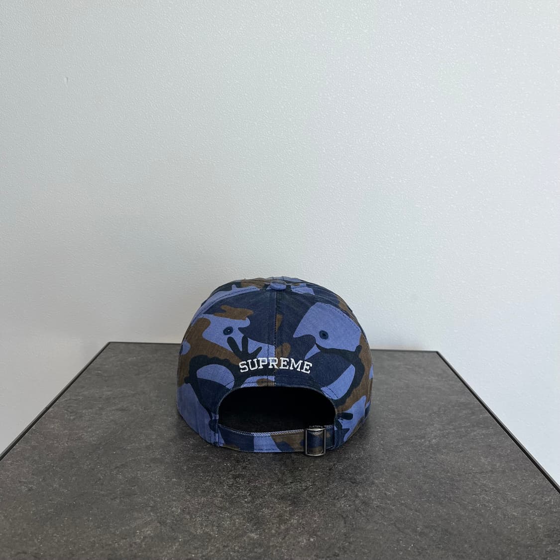 (OS) 슈프림 S로고 볼캡 모자 피그먼트 카모 네이비 상품이미지4