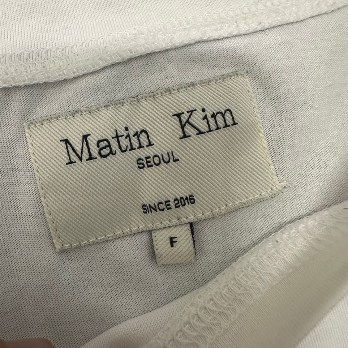 마뗑킴 여성 반팔티셔츠 화이트 F 상품이미지3