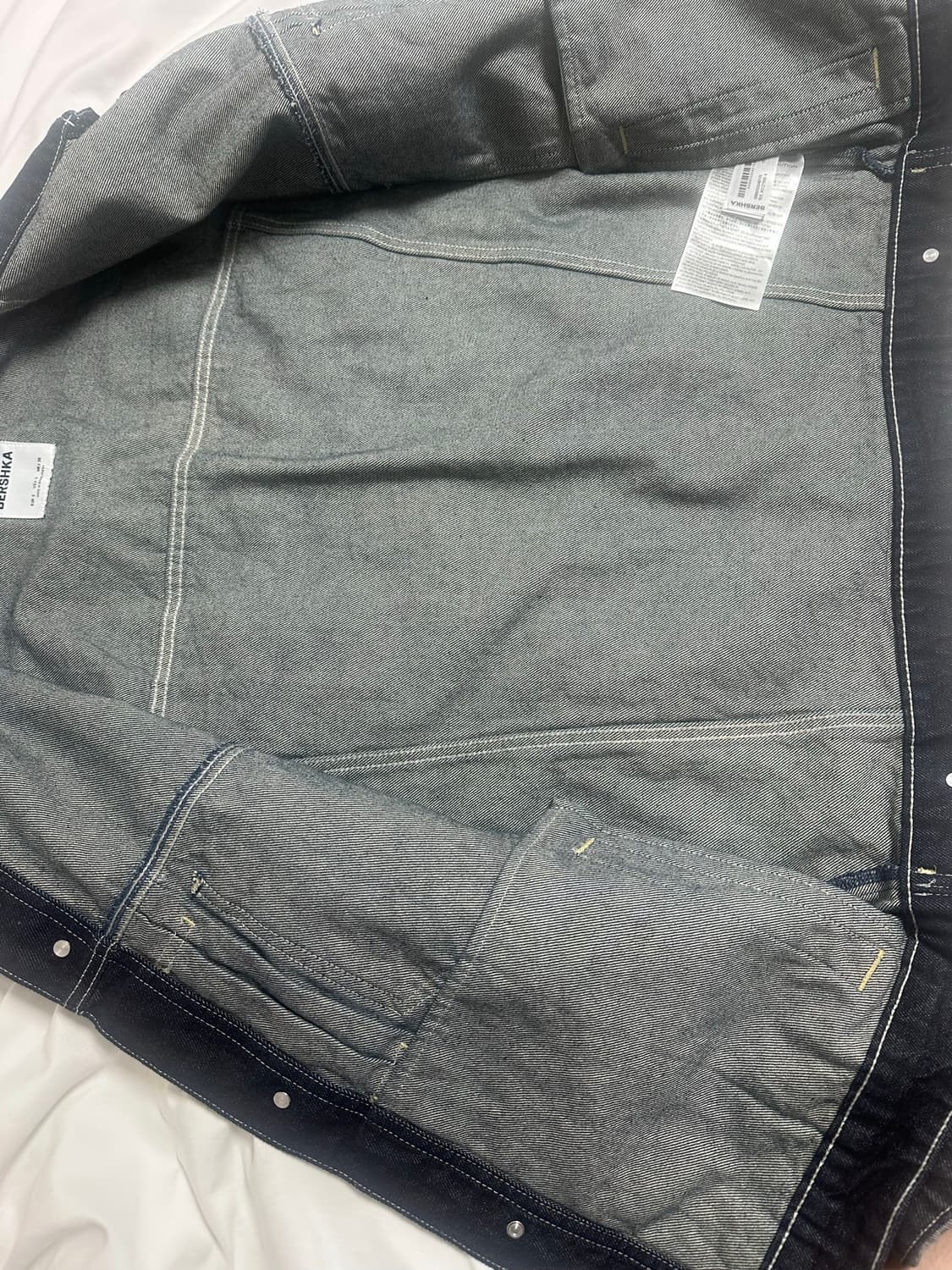 [S] BERSHKA NAVY 데님 자켓 상품이미지9