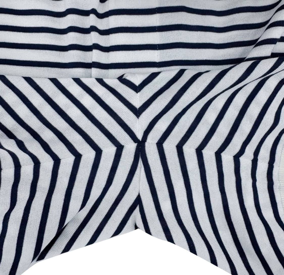 [52] 프라다 남성 실크 삼각로고 스트라이프 버뮤다 쇼츠 반바지 블루 상품이미지7