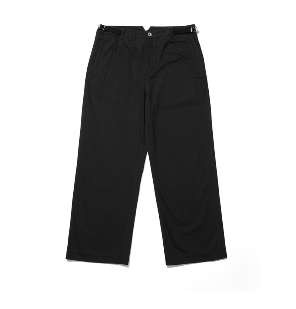 [2]오가프 피쉬테일 코튼 팬츠 블랙 판매합니다. 상품이미지1