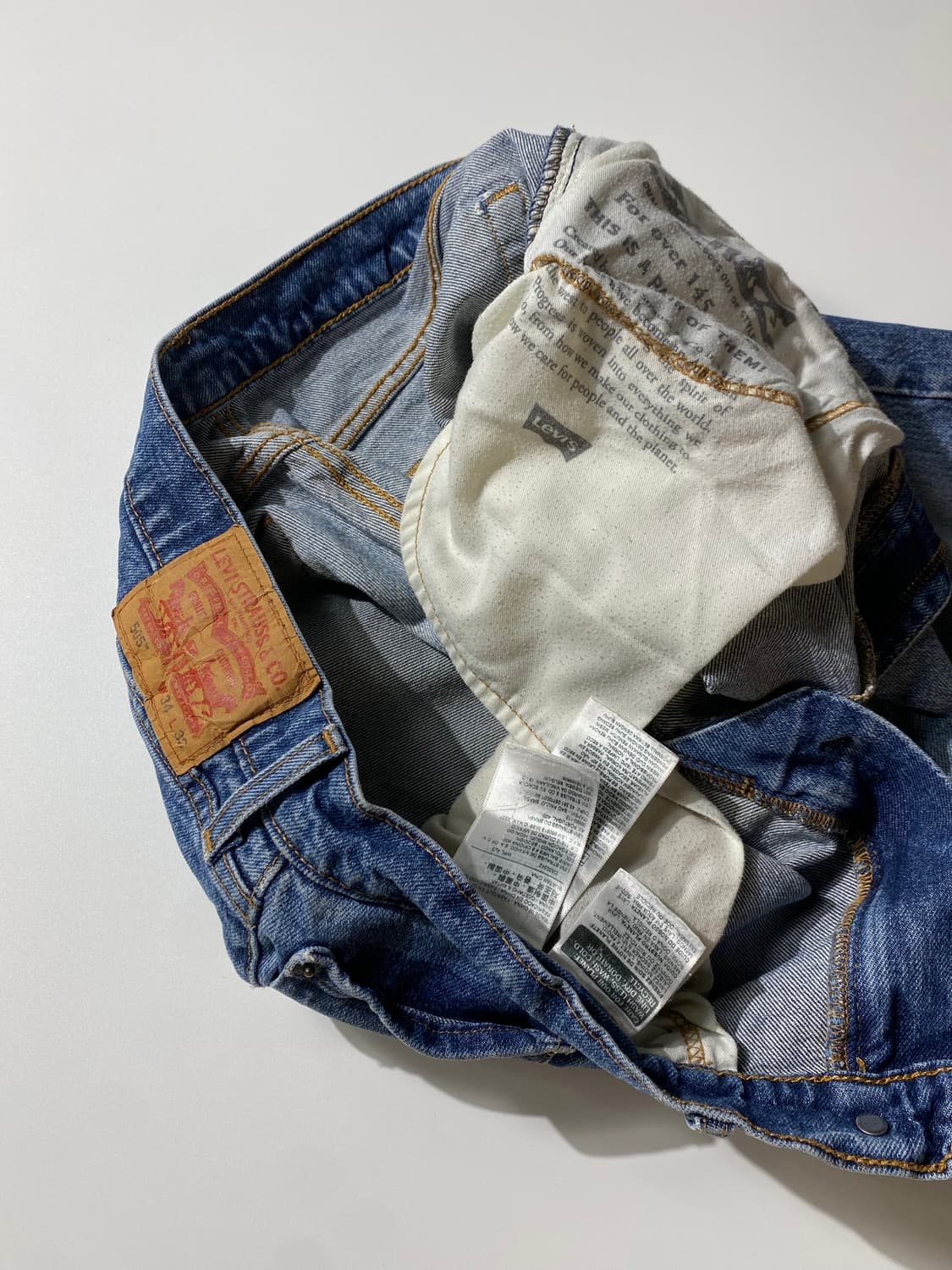 [32-33] Levi's 505 리바이스 레귤러 핏 데님팬츠 상품이미지8