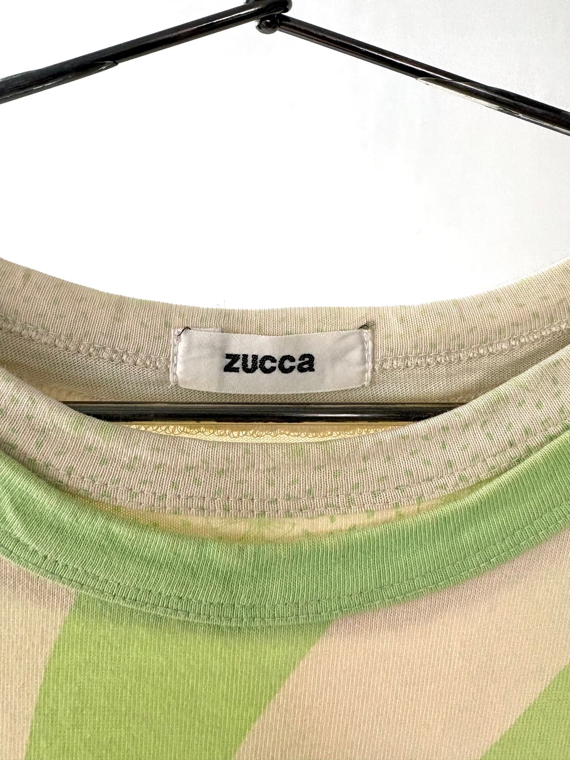 패턴 믹스매치 코디세트[ZUCCA 티셔츠, 베이지 도트스커트] 상품이미지6