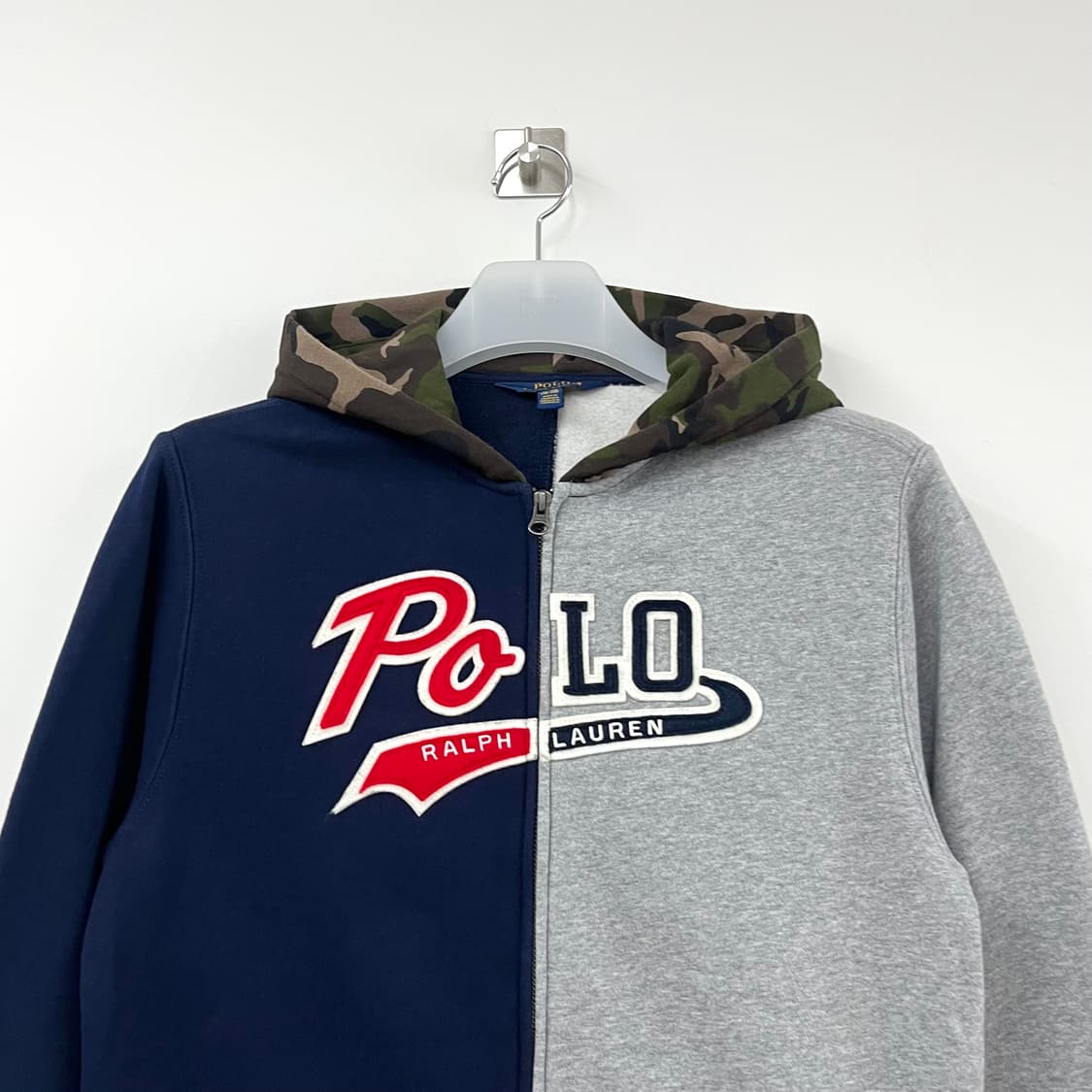 폴로 랄프로렌 신형 카모 밀리터리 배색 후드집업 상품이미지4