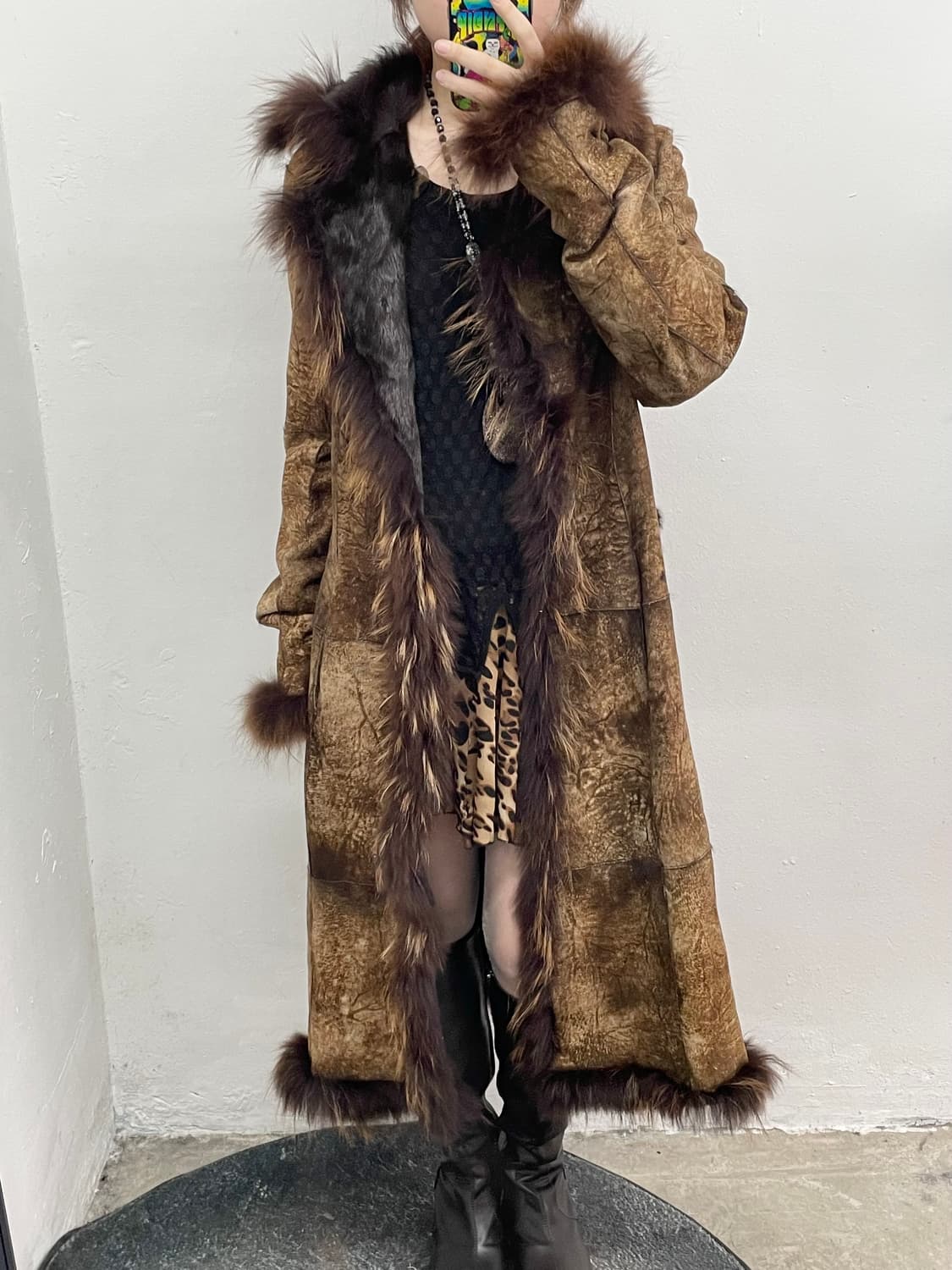 그런지페어리 라쿤 폭스 무스탕 퍼자켓 상품이미지1