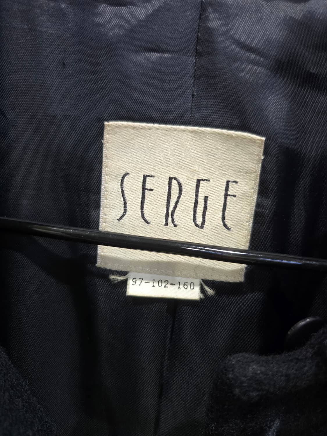 SERGE 블랙 롱 모직 코트  상품이미지10