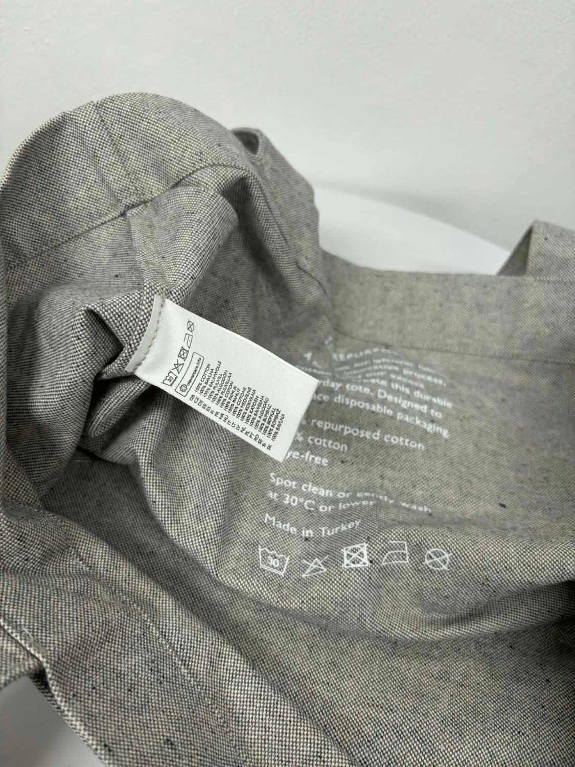 Cos 코스 리싸이클 캔버스 토트백 빅 쇼퍼백 상품이미지7