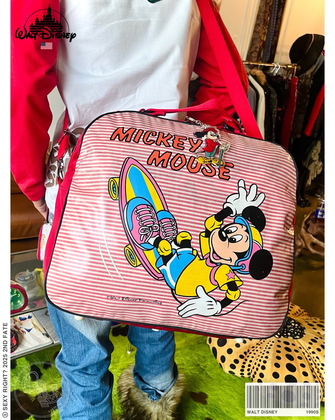 1990s Walt Disney Mickey Boston Bag 상품이미지1