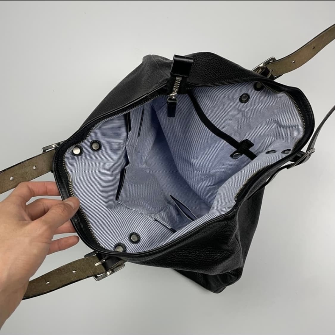 에디파이스 에디피스 EDIFICE 가죽 토트백 블랙
 상품이미지3