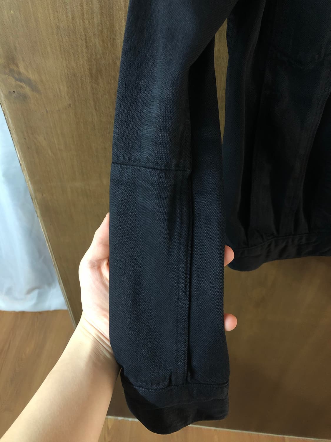 Helmut lang 스탠드카라 트러커 자켓 xs 상품이미지4
