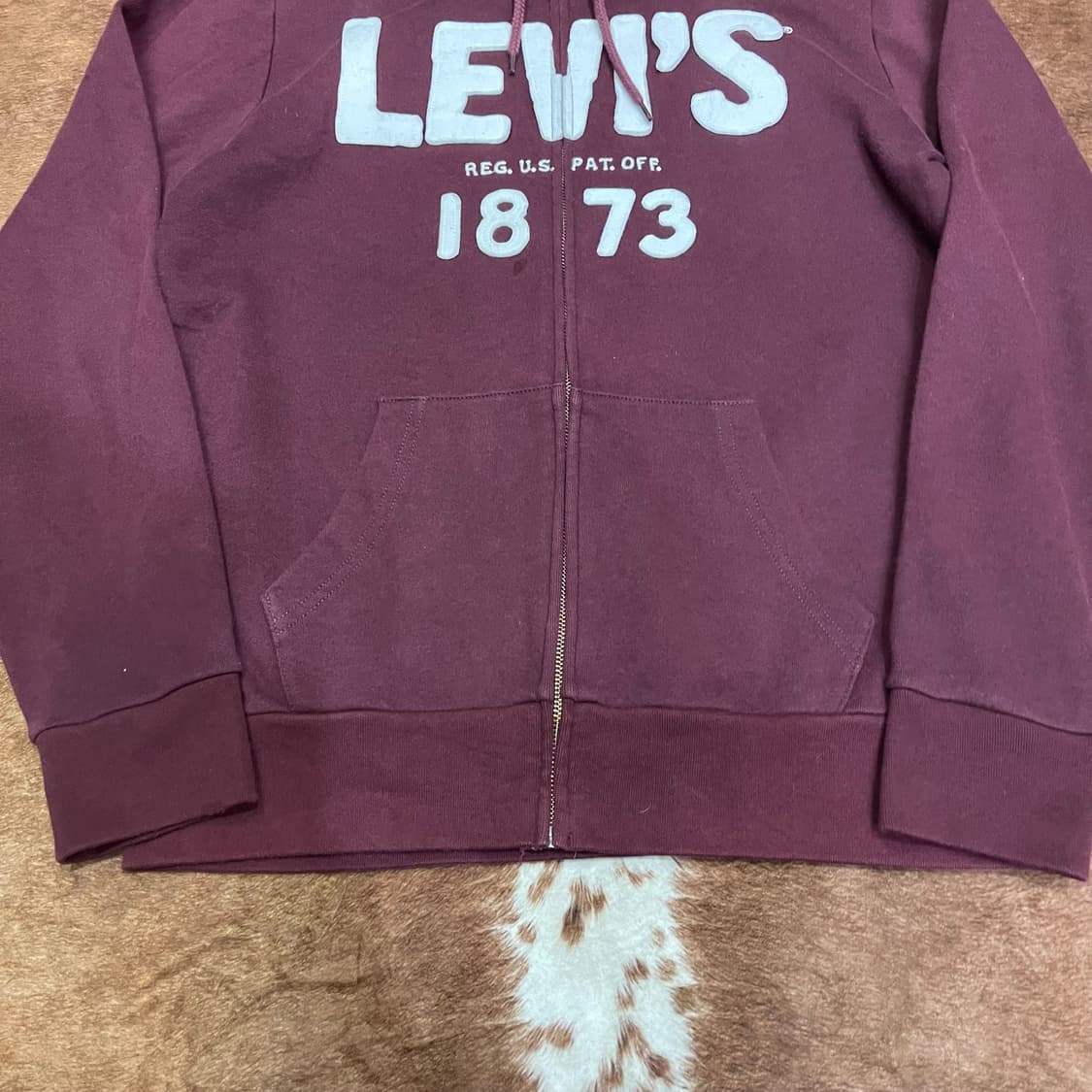 리바이스 레터링 후드집업 상품이미지5