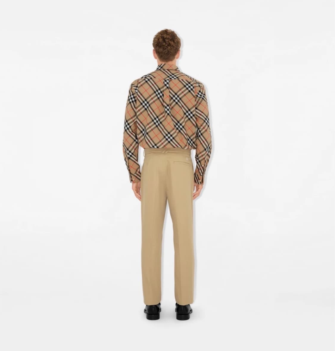 25SS 다니엘리 사선 체크 코튼 셔츠 M  상품이미지4