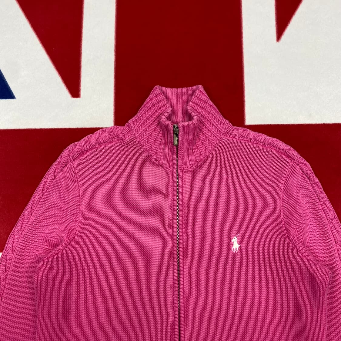 폴로 니트 집업 여성 L 상품이미지3